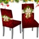 thumbnail image 3 of Juego de 4 fundas navideñas TITOUMI para sillas de cocina, elásticas, extraíbles y lavables, para decoración navideña, para comedor, hogar y hotel., 3 of 5