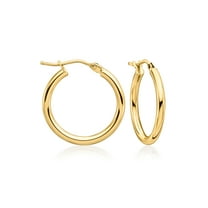 Ross-Simons Italian 2mm 14kt Yellow Gold Hoop Earrings, Women's, Adult