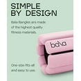thumbnail image 4 of Bala Bangles - Ensemble de 2 (1lb Chacun) / Poids Ajustables Portables pour Poignet et Cheville / Yoga, Danse, Barre, Pilates, Cardio, Aérobic, Marche / Charbon, 4 of 5