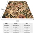 thumbnail image 4 of Cheetah Print Blanket Rose and Leopard Throw Blankets Soft Warm Lightweight Cozy Throws for Adult Girls Women & Men Bed for Living Room Bedding Couch Decor 40x50in, 4 of 6