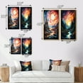 thumbnail image 4 of Designart "Mystic Horizons Space Asteroids I" Astrology Wall Art Set Of 2 - Coral Spiritual Gallery Set For Office Decor, 4 of 7