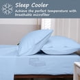 thumbnail image 2 of SHILIU-Microfiber Camper Sheets - 48X75 3/4 Full Bunk - Custom Rv Bed Sheets 4 Piece 1800 Microfiber Set - Light Blue, 2 of 4
