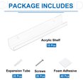 thumbnail image 3 of 10PCS Acrylic Record Wall Mount Holder, 12 Inch Clear Vinyl Record Shelf Display Floating Shelves, 3 of 7