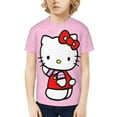 thumbnail image 7 of Hello Kitty T Shirts For Girls Boys, 3d Print Cartoon Graphics T Shirt, Youth Crewneck T-Shirt, Unisex Short Sleeve Top Tees Age 4-16 Years, 7 of 7