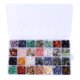 thumbnail image 2 of de piedra de piedras preciosas naturales Chips irregulares Piedras trituradas Piezas de cristal en trozos sueltas con caja de Baoblaze Cuentas de chips de piedras preciosas, 2 of 7