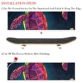 thumbnail image 2 of Turtle Premium Emery Skateboard Grip Tape Pair - Pack of 2 Stickers, PVC Backing, 8.8x32.6in/22.4x83 cm Size, 2 of 5