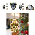 thumbnail image 1 of Skull Pendant Acrylic Halloween Horror Car Rearview Mirror Pendant for Gift, 1 of 8