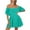 Green, variant on Women's Plus Size Summer Dress, Sleeveless One Shoulder Knit Dress, Knee Length Casual Dress for Beach Vacation
