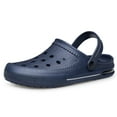 thumbnail image 5 of Women's Garden Clogs Beach Sandals Slippers Lightweight Slip on Water Shoes Dark Blue, 5 of 7