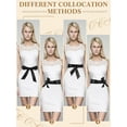 thumbnail image 3 of Lsupdaol Women Leather Wrap Belt Obi Waist Fashion Tie Belt PU Sash for Dress Coat 1.85 Wide, 3 of 8