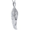 thumbnail image 2 of Pompeii VS 1/2ct Angel Wing Diamond Pendant 14K White Gold 1" Tall (G/H,VS), 2 of 4