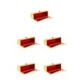 thumbnail image 1 of Inteprter Leather Lipstick Case Holder Storage Box with Mirror for Purse Type2 NO2, 1 of 6