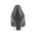 thumbnail image 3 of Journee Womens Luu Comfort Insole Round Toe Low Block Heel Pumps, Widths Available, 3 of 9