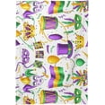 thumbnail image 2 of Coolnut Mardi Gras Rectangle Tablecloth Spill-Proof Polyester Table Cloth Table Cover for Kitchen Dining Picnic Holiday Party Decoration,60"x90", 2 of 7