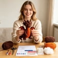 thumbnail image 6 of Halloween Dinosaur Crochet Kit, DIY Dragon Doll Crochet Set with Yarn, Hook, Craft Accessories and Filling Cotton, 6 of 8