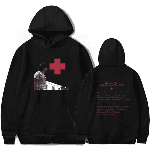 Dominic Fike Merch Hoodie North American Tour 2023 Streetwear Women Men Pullover