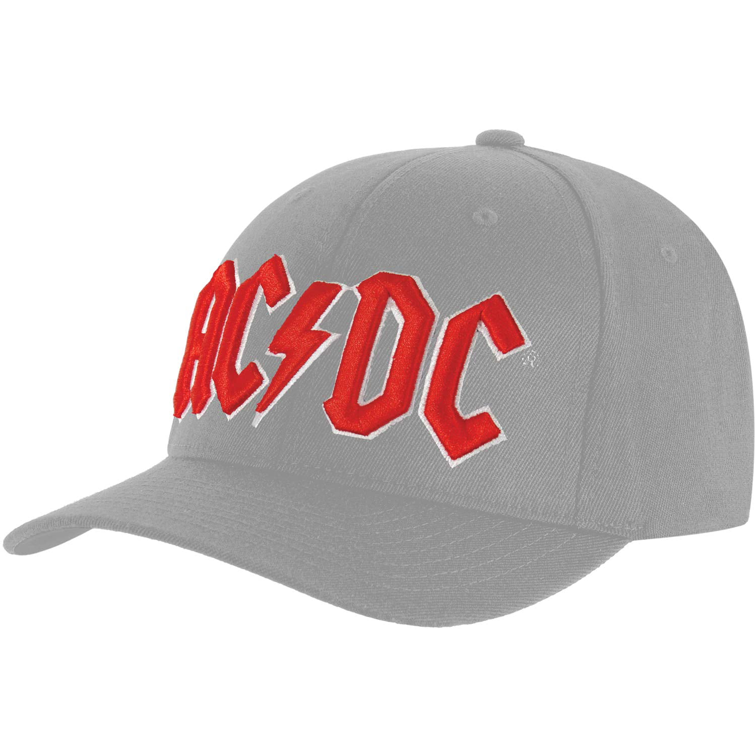 AC/DC Mens Red 3D Logo Beanie Black