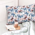 thumbnail image 5 of Kdxio Cotton Pillow Cases 16"x24" Pillowcases,Soft and Breathable Bedroom Pillow Cases-Retro Butterfly, 5 of 8