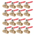 thumbnail image 1 of 16PCS 1/4 Inch Heavy Duty Brass Ball Valve Shut Off Switch Male and Female NPT Thread Pipe Fitting, 1 of 5