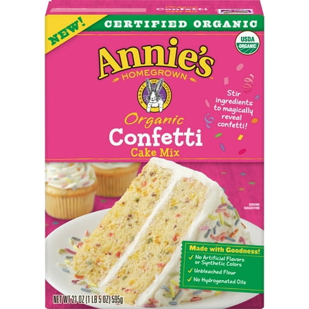Annie's, Organic, Confetti, Cake Mix, 21 Ounce (Best Organic Cake Mix)