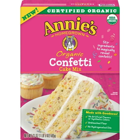 Simple Organics Cake Mix - Annie's, Organic, Confetti, Cake Mix, 21 Ounce Box