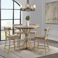 thumbnail image 2 of Bowery Hill Solid Wood Natural Bar Stool Chair Square 39" Unassembled, 2 of 11