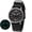 Black, variant on Titanium Watches for Men, Japanese Quartz Movement Men's Field Watch, 5ATM Waterproof Military Wristwatch for Men, Analog Sport Watches, Black