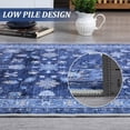 thumbnail image 4 of Area Rugs 5'x7' for Living Room Vintage Non Slip Washable Rugs for Dining Room Bedroom Indoor Rugs for Office Blue, 4 of 7