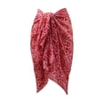 thumbnail image 1 of Ropa Playa Ocean Pacific para Mujer Pashmina Larga Estampado Flores Rojo Talla Única, 1 of 4