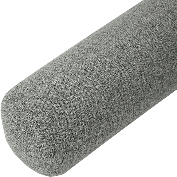 Round Bolster Pillow 8 x 39 in, Soft Long Cylinder Neck Support Pillow for Sleeping, Sofa, Couch, Daybed, Chair, Car, Decorative Cushion,Gray