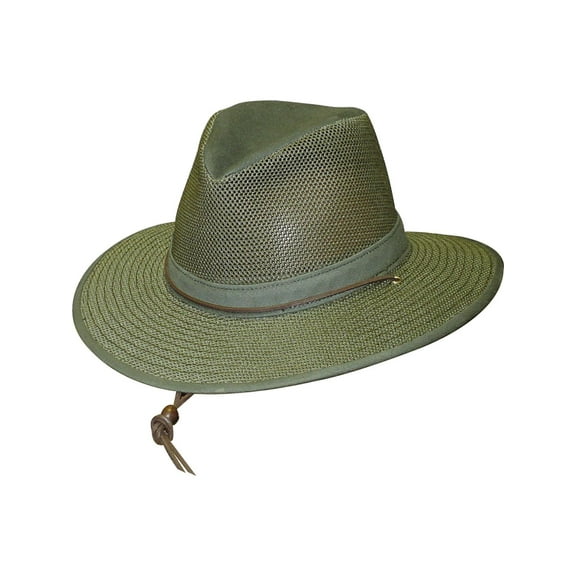 Henschel Polycotton Packable Mesh Breezer Safari Hat (Men)