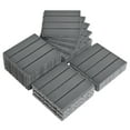 thumbnail image 2 of IVV 27 Pack Waterproof Plastic Interlocking Deck Tiles, 11.4" Square Patio Floor Tiles for Indoor/Outdoor, Easy Snap Install, Ideal for Porch, Balcony, Backyard, Pool Area， Dark Grey, 2 of 6