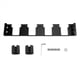 thumbnail image 1 of Soporte de Batería de 4 Ranuras, Caja de Herramientas, Soporte de Expansión para Batería, Soporte de Almacenamiento de Batería Lateral Sin Esfuerzo, Negro, 1 of 5