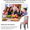 thumbnail image 3 of Chair Covers Stretch Dining Chair Covers Removable High Back Chair Protective for Dining Room Kitchen Banquet Party Decoration (M-Red, 6 PCS), 3 of 8