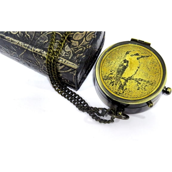 Sailor Pocket Compass, Camping Travelling Equipment, Boat Brass Compass with a Beautiful Quote Engraved All Your Ways Acknowledge Him and He Shall Direct Your Path Proverbs 3:5"