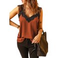 thumbnail image 4 of ABPHQTO Camiseta sin mangas de encaje naranja One More Night para mujer, 4 of 5