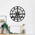 thumbnail image 2 of Handmadetneonsign Compass Large Wall Clock Unique, Year Date Round Wall Clock, Text Oversize Wall Clock 55804, 2 of 5