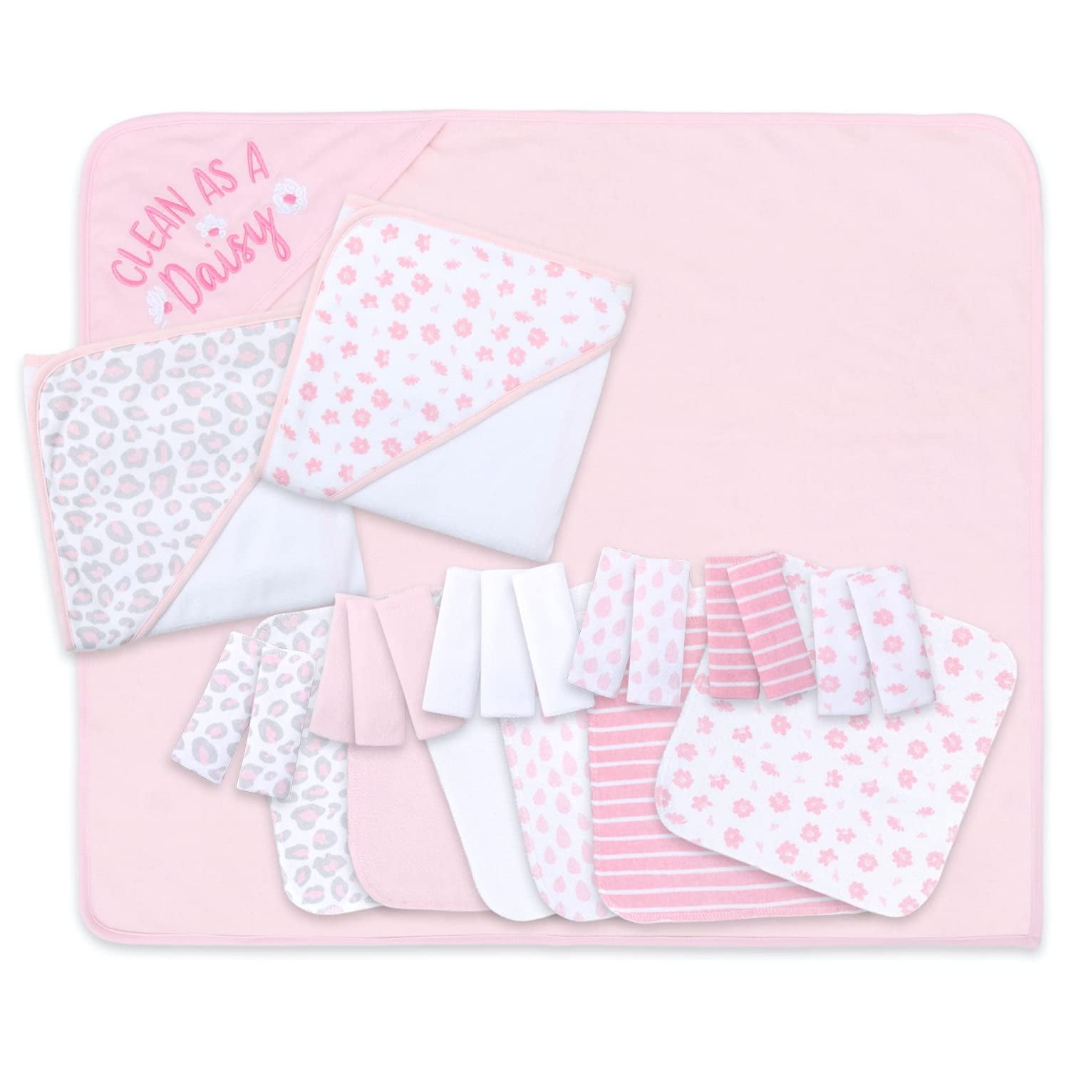 GERBER NEWBORN BABY GIRL'S 12-PACK REUSABLE FLANNEL WIPES PINK STRIPES NWT 