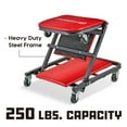 thumbnail image 4 of Powerbuilt 36 Inch ZAG 2-in-1 Floor Creeper and Seat - 620513, 4 of 5