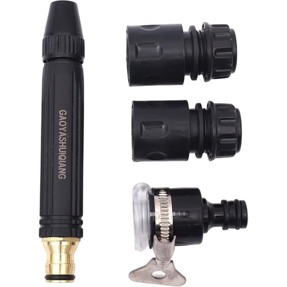 High Pressure Power Washer Nozzle, Metal Connector Car Wash Spray Gun, Adjustable Garden Hose Sprayer, Heavy Duty Water Jet Cleaning Tool For Car Washing, Yard, Outdoor Home Cleaning Accessories