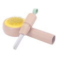 thumbnail image 2 of Peigne à Poils d'Animaux Brosse Auto-Nouée avec Manche Confortable pour Perte et Toilettage Rose+jaune, 2 of 9
