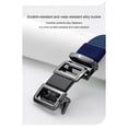 thumbnail image 4 of Jessboyy Men's Canvas Woven Belt No Hole Automatic Buckle Ratchet Belts Work Casual Outdoor Hiking Adjustable Web Belt Blue,Free Size, 4 of 7