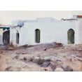 thumbnail image 2 of Sargent, John Singer 14x12 Gold Ornate Wood Framed with Double Matting Museum Art Print Titled - Moorish Buildings on a Cloudy Day, 2 of 4