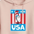 thumbnail image 3 of Dr. Seuss - Cat In The Hat USA - Juniors Cropped Pullover Hoodie, 3 of 6