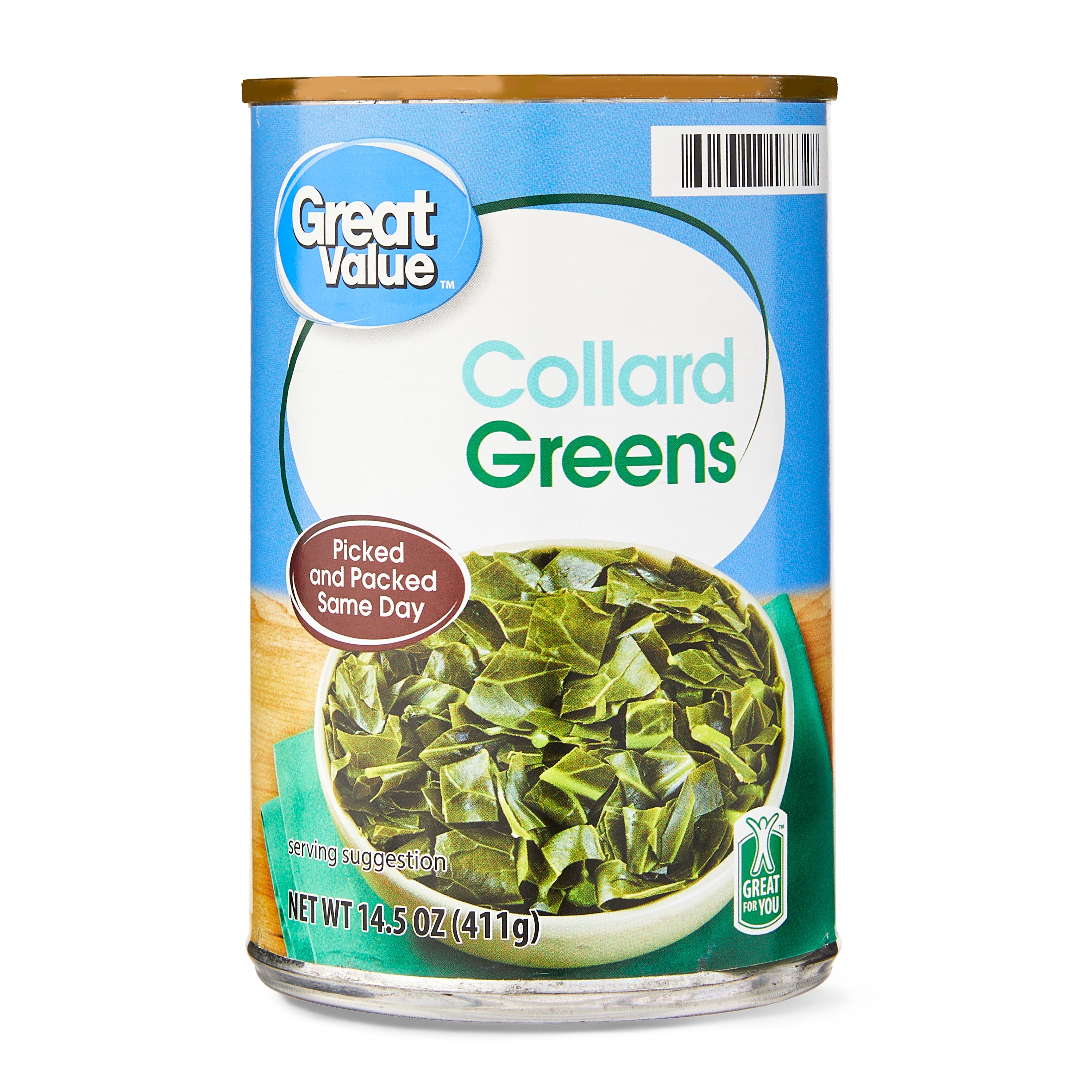 Great Value Canned Collard Greens, 14 oz