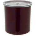 thumbnail image 1 of Carlisle FoodService Products Récipient de Stockage Rond Classique avec Couvercle pour Cuisine, Restaurants, Maison, Plastique, 2,7 Pintes, Marron, 1 of 4