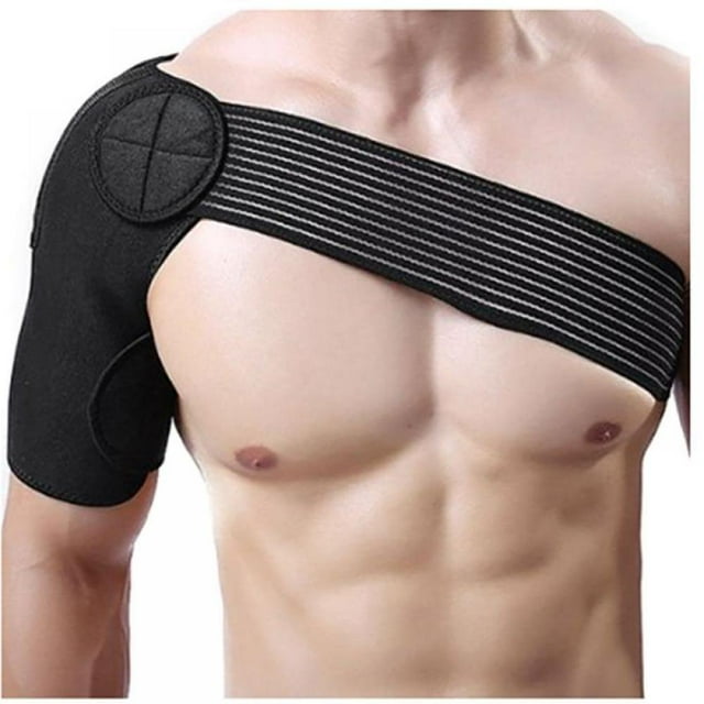 Single Shoulder Support Wrap Adjustable Detachable Bandage Cuff Brace Sleeve Pad Guard Protector Sportswear Accessories