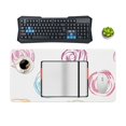 SKYSONIC Extended Large Gaming Mouse Pad, Hand Drawn Floral Background