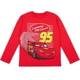 thumbnail image 6 of Disney Cars Toddler Boys' 2-Pack Long Sleeve T-Shirts Red McQueen Mater, 6 of 6