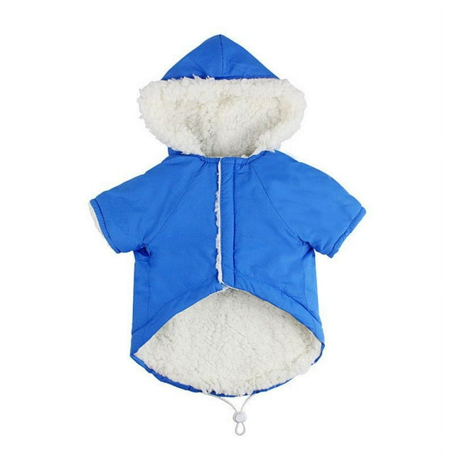 TopLLC Pet Dog Warm Soft Color Plus Velvet Warm Dog Clothes Winter Dog Clothes